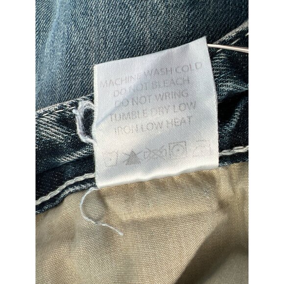 Rivet De Cru Jeans Size 33 Straight Leg Denim Medium Wash Distressed Retro - Picture 7 of 11